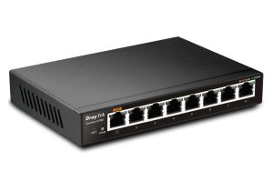 Комутатор DrayTek VigorSwitch G1080 - вигляд з лівої сторони