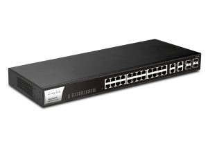 Комутатор DrayTek VigorSwitch G1282 - вигляд з лівої сторони