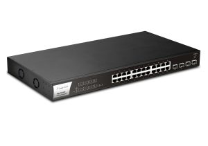 Комутатор DrayTek VigorSwitch P1281X - вигляд з лівої сторони