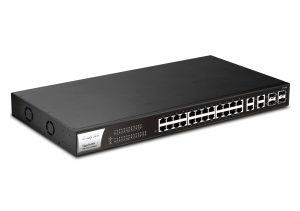 Комутатор DrayTek VigorSwitch P1282 - вигляд з лівої сторони