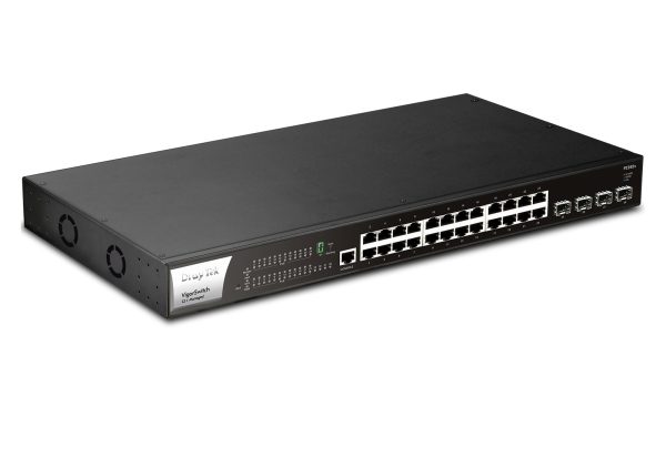 Комутатор DrayTek VigorSwitch P2282x - вигляд з лівої сторони