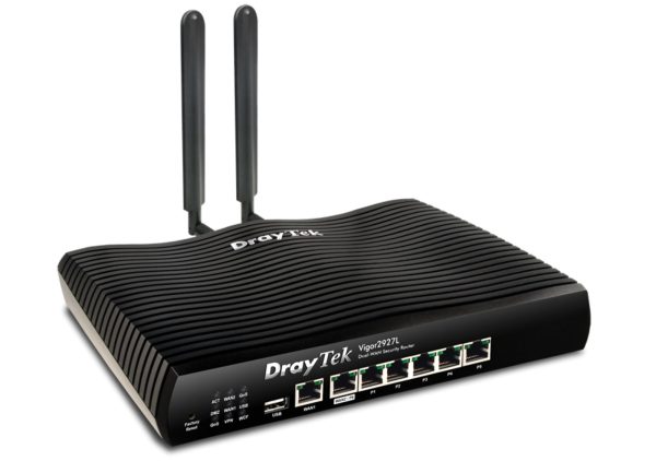 Маршрутизатор DrayTek Vigor2927L – LTE-антени встановлені безпосередньо на маршрутизаторі без підставок