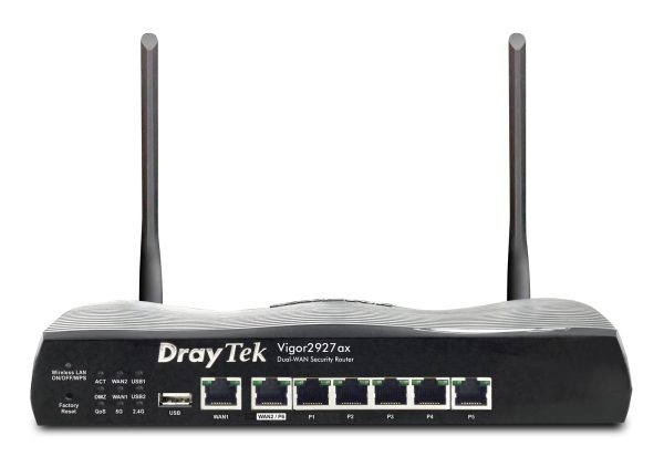 Маршрутизатор DrayTek Vigor2927ax - вигляд спереду