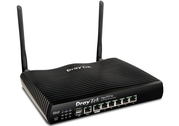 Маршрутизатор DrayTek Vigor2927ax - вигляд з лівої сторони