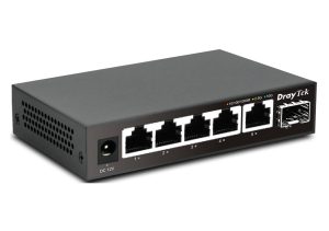 Комутатор DrayTek VigorSwitch Q60x - вигляд з лівої сторони